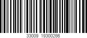 Código de barras (EAN, GTIN, SKU, ISBN): '33009|19300286'