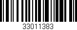 Código de barras (EAN, GTIN, SKU, ISBN): '33011383'