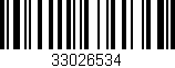 Código de barras (EAN, GTIN, SKU, ISBN): '33026534'