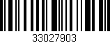Código de barras (EAN, GTIN, SKU, ISBN): '33027903'