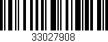 Código de barras (EAN, GTIN, SKU, ISBN): '33027908'