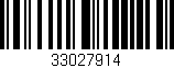 Código de barras (EAN, GTIN, SKU, ISBN): '33027914'