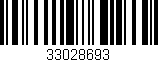 Código de barras (EAN, GTIN, SKU, ISBN): '33028693'