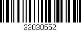 Código de barras (EAN, GTIN, SKU, ISBN): '33030552'