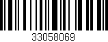 Código de barras (EAN, GTIN, SKU, ISBN): '33058069'