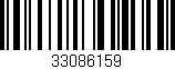 Código de barras (EAN, GTIN, SKU, ISBN): '33086159'
