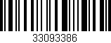 Código de barras (EAN, GTIN, SKU, ISBN): '33093386'
