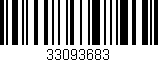 Código de barras (EAN, GTIN, SKU, ISBN): '33093683'