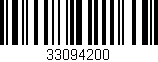 Código de barras (EAN, GTIN, SKU, ISBN): '33094200'