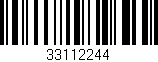 Código de barras (EAN, GTIN, SKU, ISBN): '33112244'