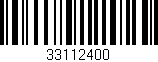 Código de barras (EAN, GTIN, SKU, ISBN): '33112400'