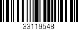 Código de barras (EAN, GTIN, SKU, ISBN): '33119548'