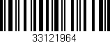 Código de barras (EAN, GTIN, SKU, ISBN): '33121964'