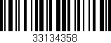 Código de barras (EAN, GTIN, SKU, ISBN): '33134358'