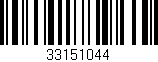 Código de barras (EAN, GTIN, SKU, ISBN): '33151044'