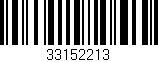 Código de barras (EAN, GTIN, SKU, ISBN): '33152213'