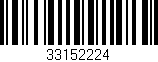 Código de barras (EAN, GTIN, SKU, ISBN): '33152224'
