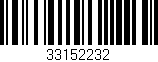 Código de barras (EAN, GTIN, SKU, ISBN): '33152232'