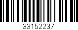 Código de barras (EAN, GTIN, SKU, ISBN): '33152237'