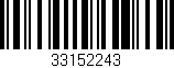 Código de barras (EAN, GTIN, SKU, ISBN): '33152243'
