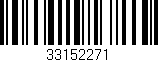 Código de barras (EAN, GTIN, SKU, ISBN): '33152271'