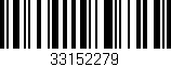 Código de barras (EAN, GTIN, SKU, ISBN): '33152279'