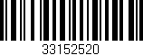 Código de barras (EAN, GTIN, SKU, ISBN): '33152520'