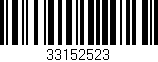 Código de barras (EAN, GTIN, SKU, ISBN): '33152523'