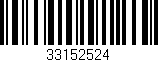 Código de barras (EAN, GTIN, SKU, ISBN): '33152524'