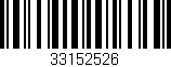 Código de barras (EAN, GTIN, SKU, ISBN): '33152526'