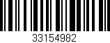 Código de barras (EAN, GTIN, SKU, ISBN): '33154982'
