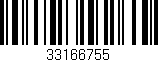 Código de barras (EAN, GTIN, SKU, ISBN): '33166755'