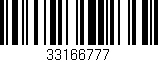 Código de barras (EAN, GTIN, SKU, ISBN): '33166777'