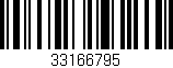 Código de barras (EAN, GTIN, SKU, ISBN): '33166795'