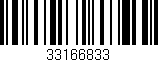 Código de barras (EAN, GTIN, SKU, ISBN): '33166833'