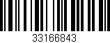 Código de barras (EAN, GTIN, SKU, ISBN): '33166843'