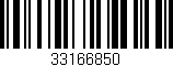 Código de barras (EAN, GTIN, SKU, ISBN): '33166850'