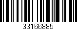 Código de barras (EAN, GTIN, SKU, ISBN): '33166885'