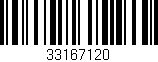 Código de barras (EAN, GTIN, SKU, ISBN): '33167120'