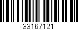 Código de barras (EAN, GTIN, SKU, ISBN): '33167121'