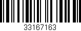 Código de barras (EAN, GTIN, SKU, ISBN): '33167163'