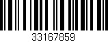 Código de barras (EAN, GTIN, SKU, ISBN): '33167859'