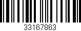 Código de barras (EAN, GTIN, SKU, ISBN): '33167863'