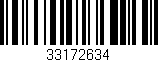 Código de barras (EAN, GTIN, SKU, ISBN): '33172634'