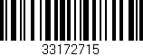 Código de barras (EAN, GTIN, SKU, ISBN): '33172715'