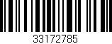 Código de barras (EAN, GTIN, SKU, ISBN): '33172785'