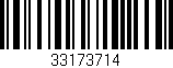 Código de barras (EAN, GTIN, SKU, ISBN): '33173714'