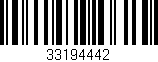 Código de barras (EAN, GTIN, SKU, ISBN): '33194442'