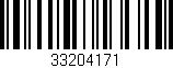 Código de barras (EAN, GTIN, SKU, ISBN): '33204171'