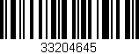 Código de barras (EAN, GTIN, SKU, ISBN): '33204645'